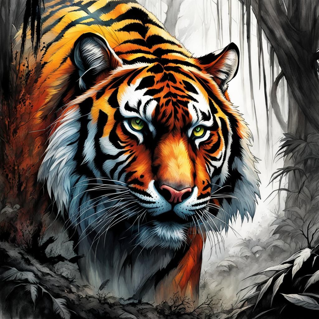 tiger  by @Dragoljub