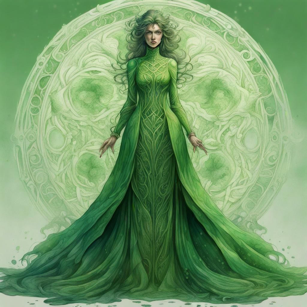 Lady Green  by @Quibbles