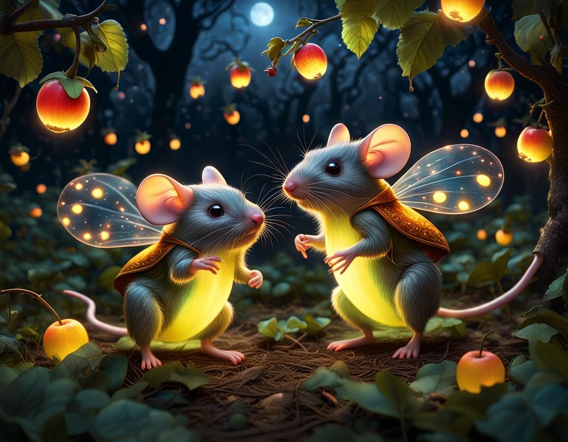 Mice in twinkling attire  by @Teresa Hwang