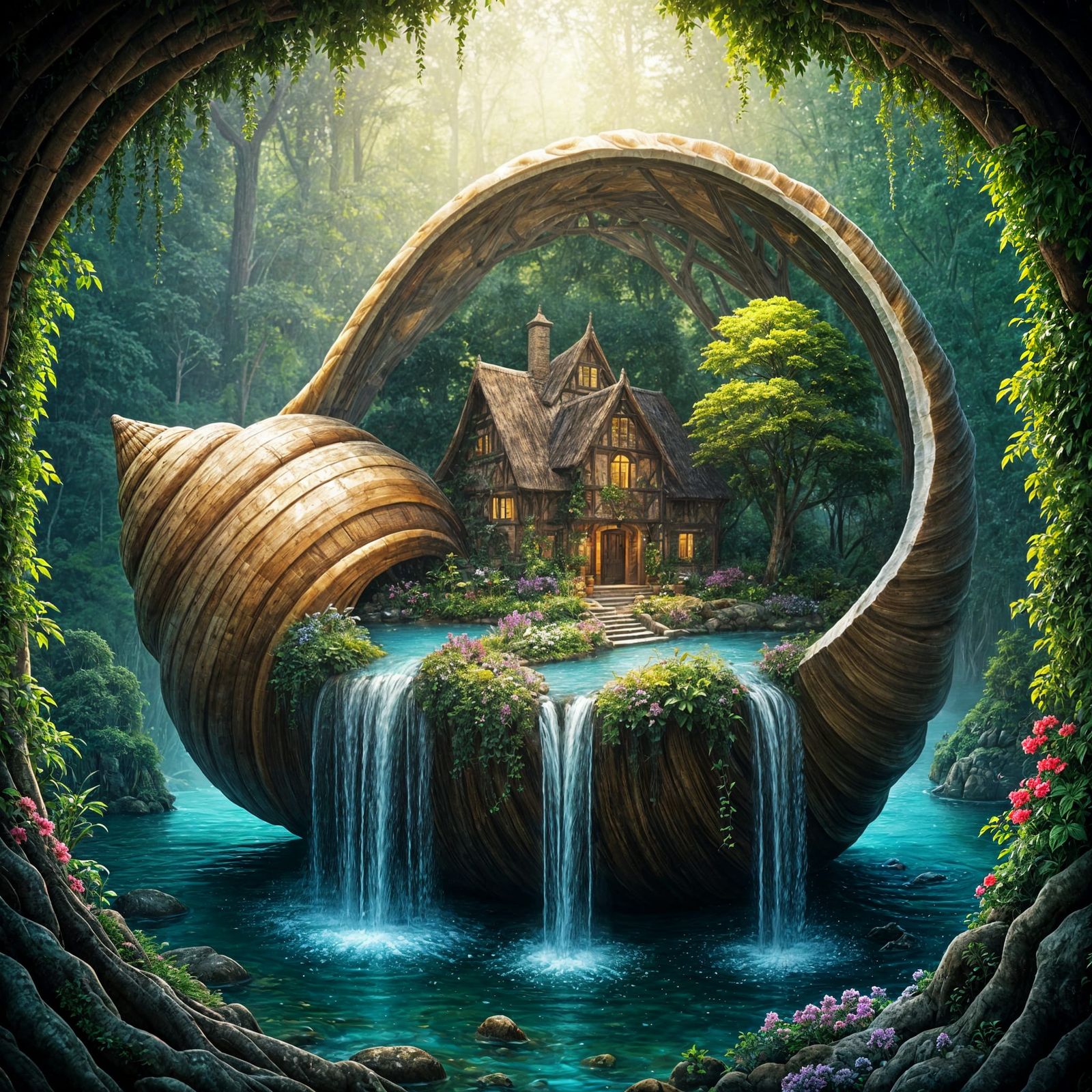 Seashell home  by @Ani