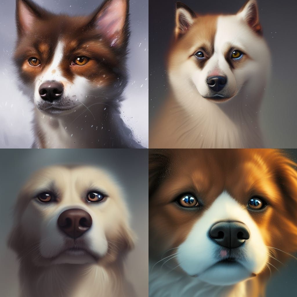 Dog AI Generated Artwork NightCafe Creator