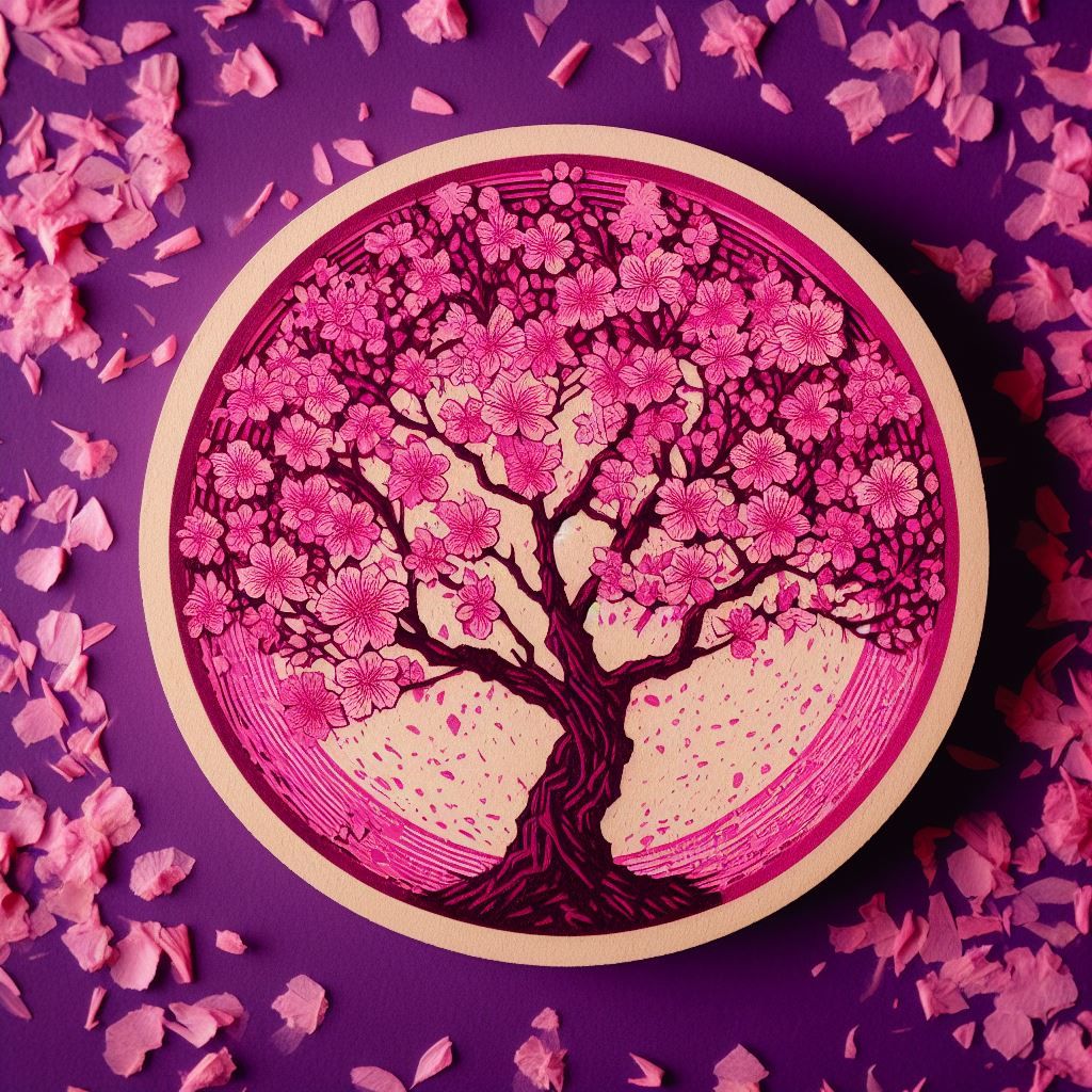 Cherry Blossom Linoleum