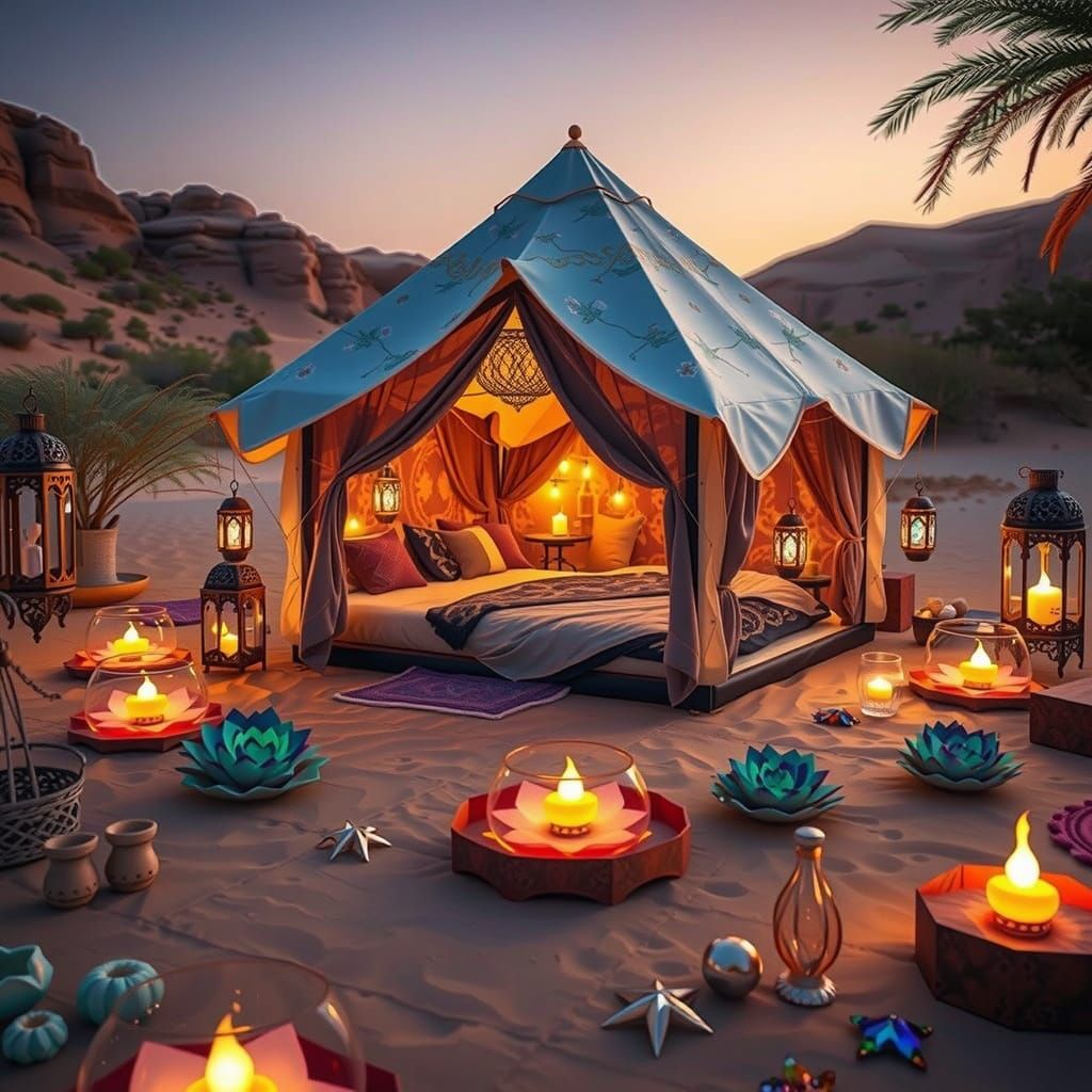 Luxurious Bedouin Oasis in the Desert