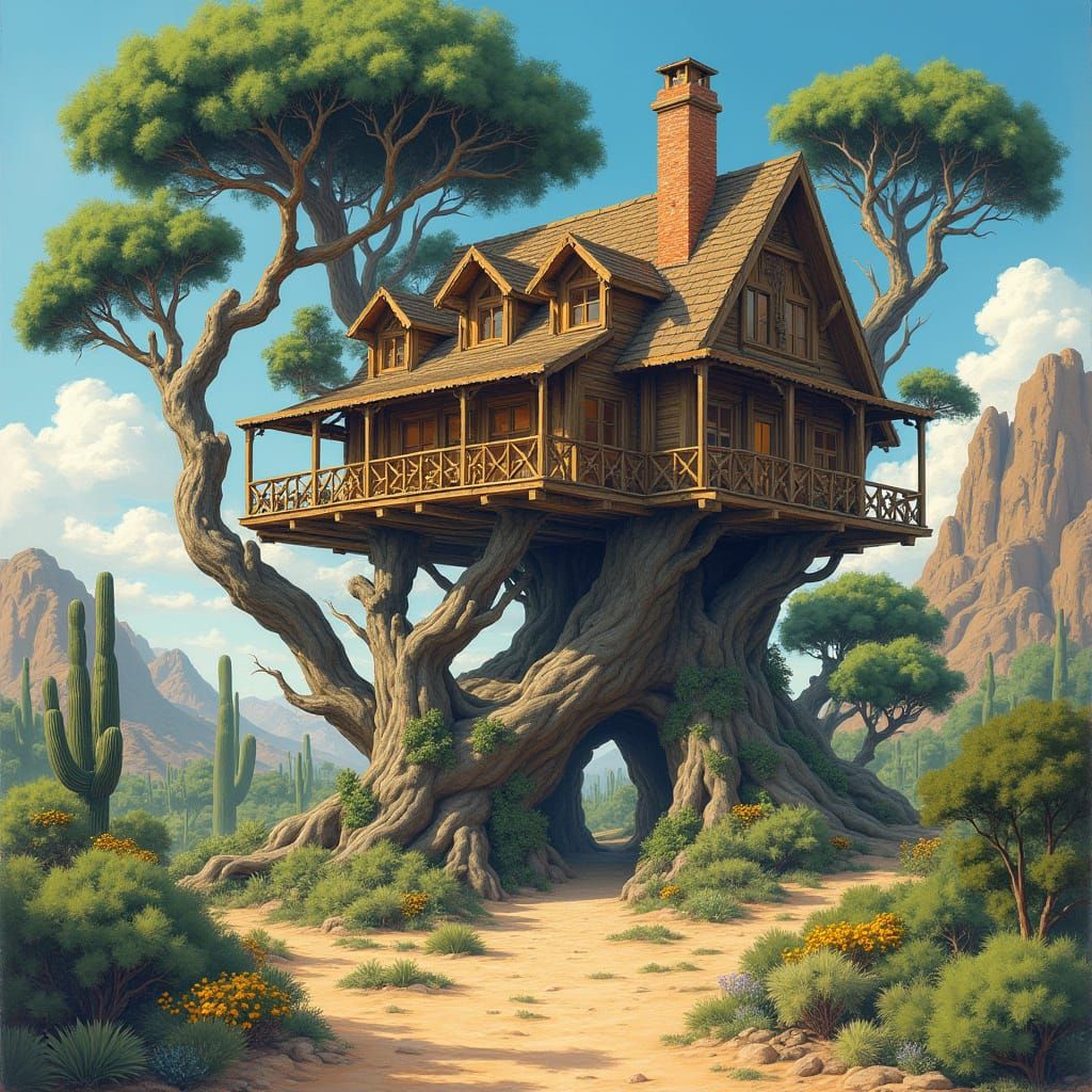 Surreal Wooden Hotel Rises from Desert Forest in Organic, Wh...