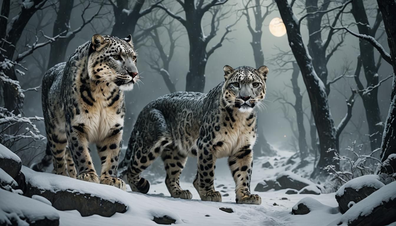 Snowy Hunt  by @undefined