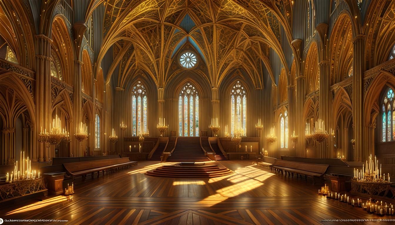 Cathedral of light - AI Generated Artwork - NightCafe Creator