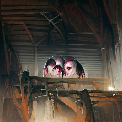 Sinister Twins on Farm in Rutkowski Style