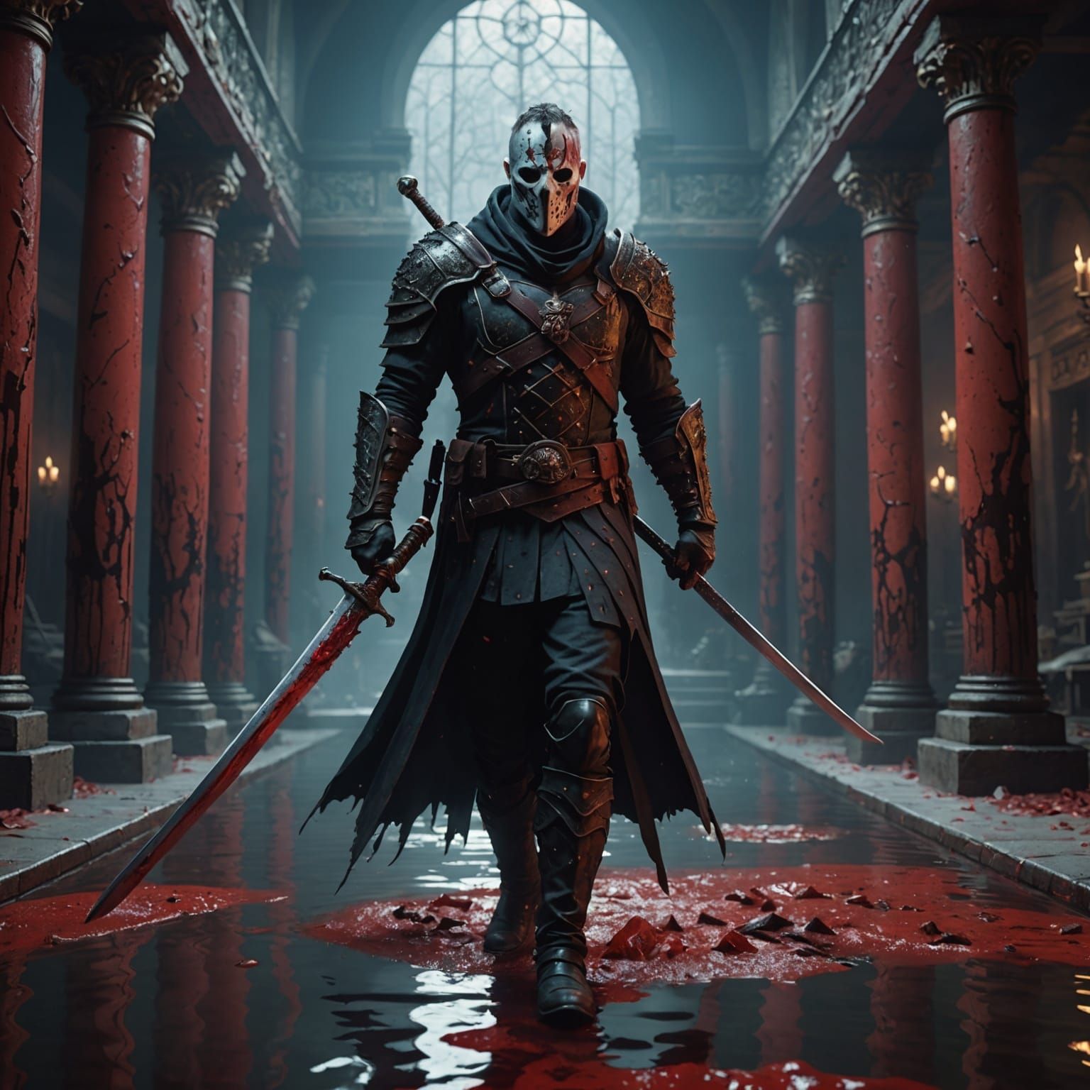 Jason Emerges: A Detailed Fantasy Concept Art