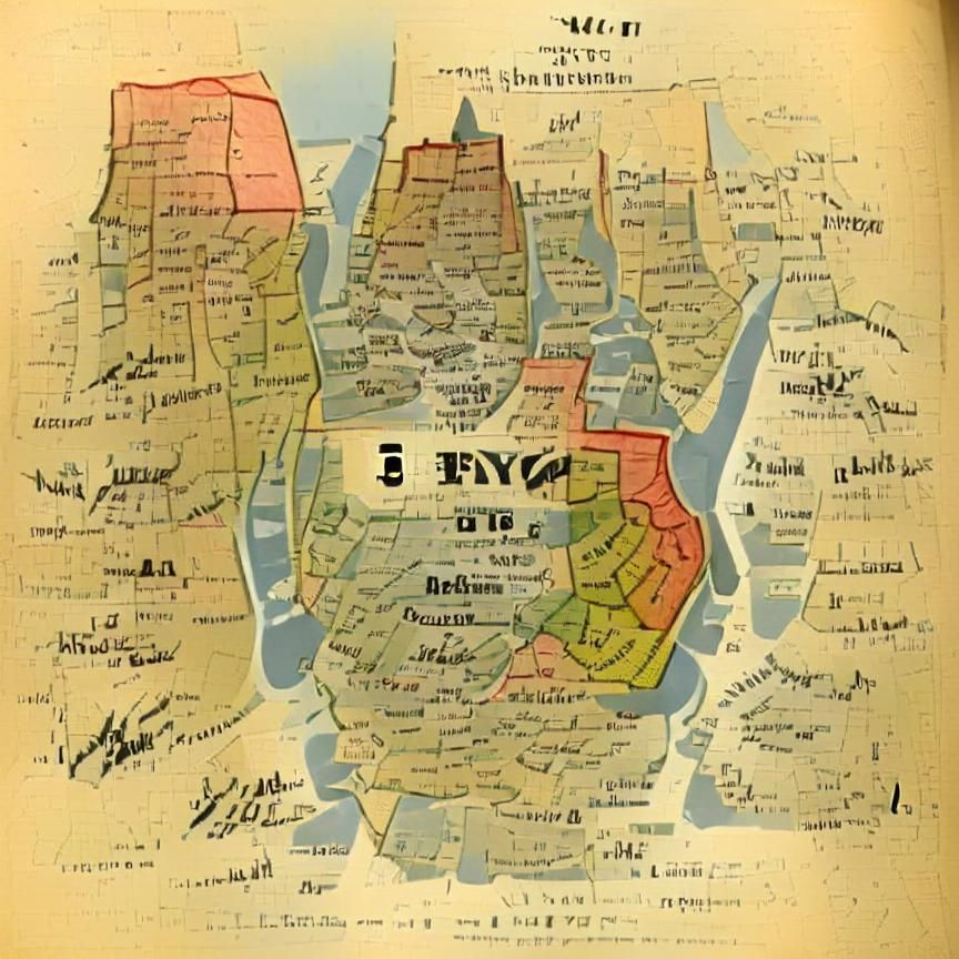 The Five Boroughs Of New York City 1898 Ai Generated Artwork