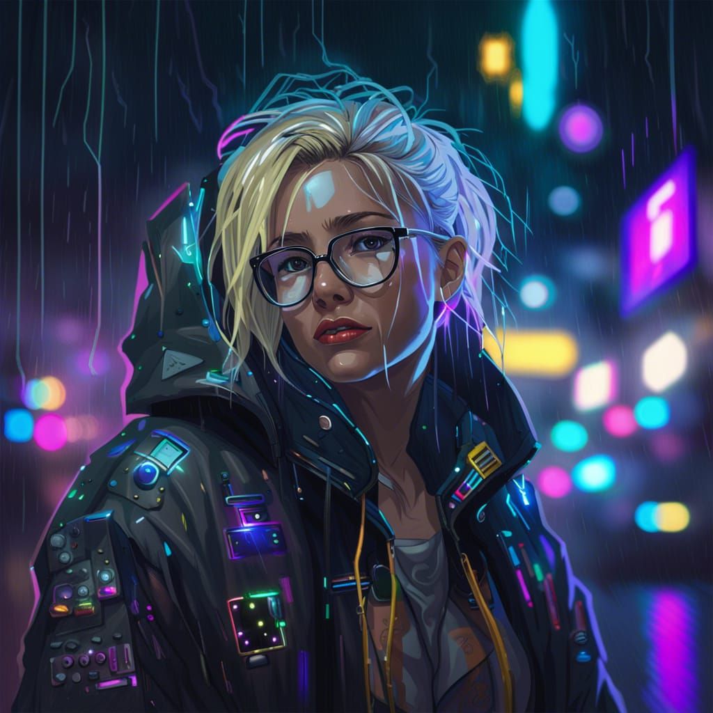 Cyberpunk Girl - AI Generated Artwork - NightCafe Creator