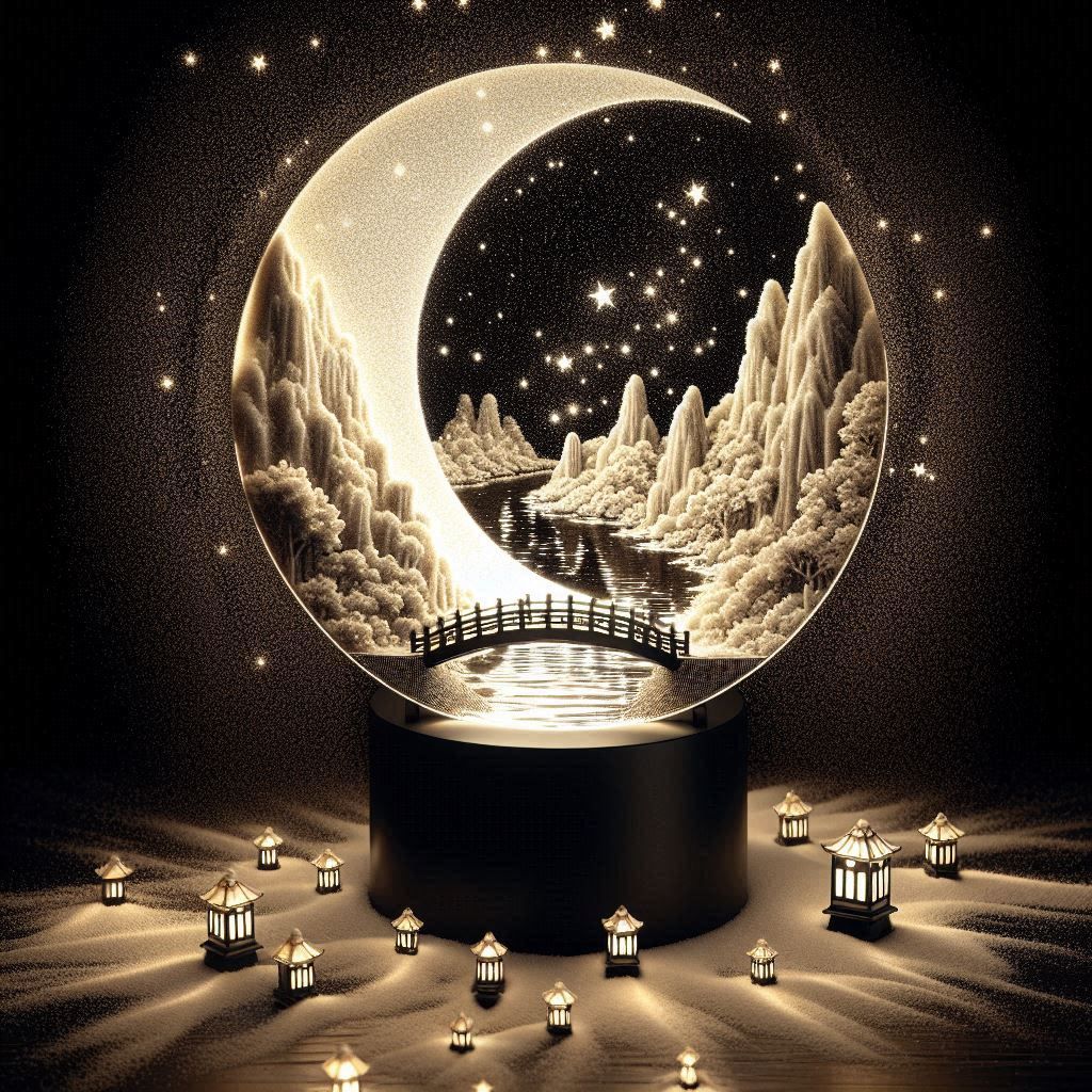 Crescent in a Crystal Drift