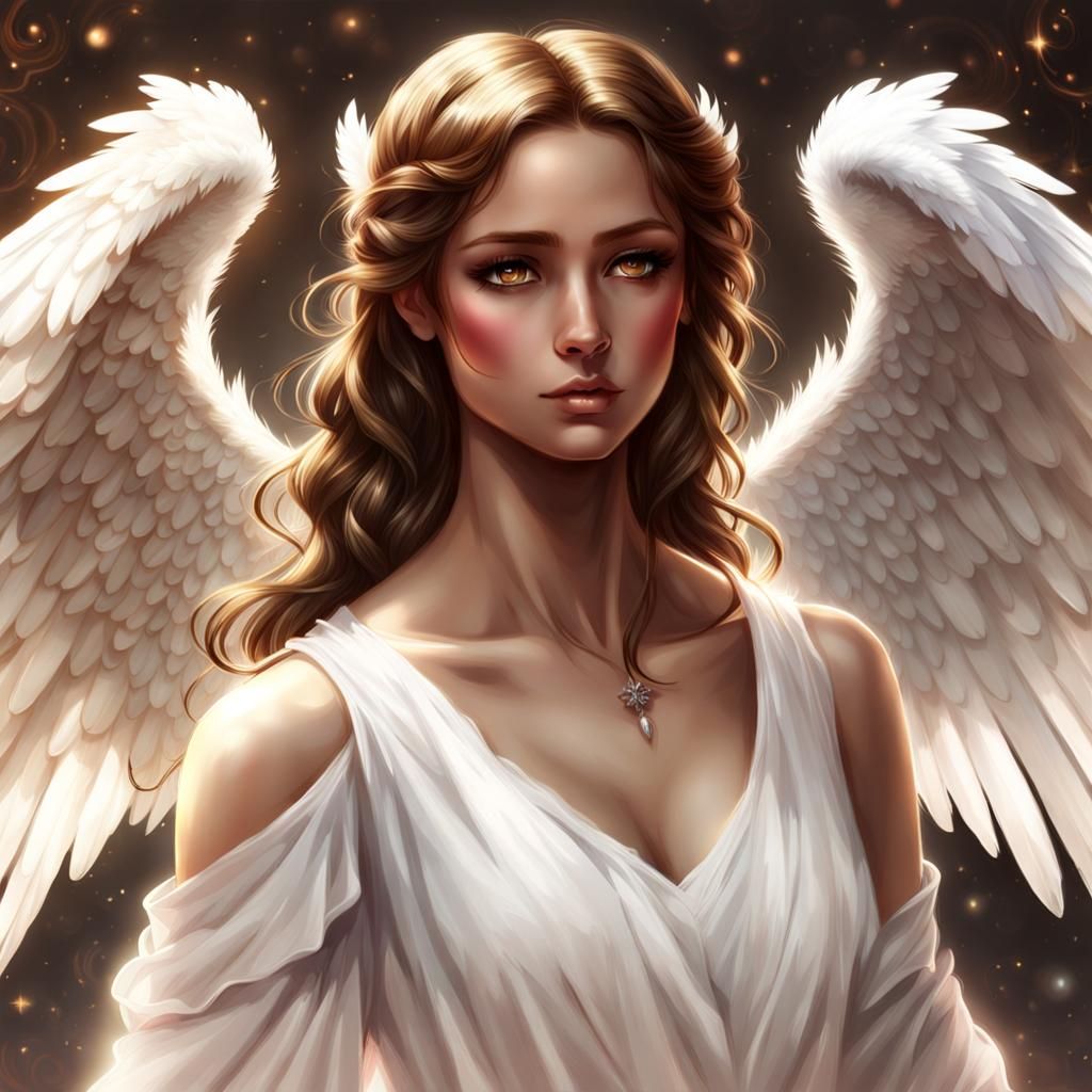 Angelina the angel - AI Generated Artwork - NightCafe Creator