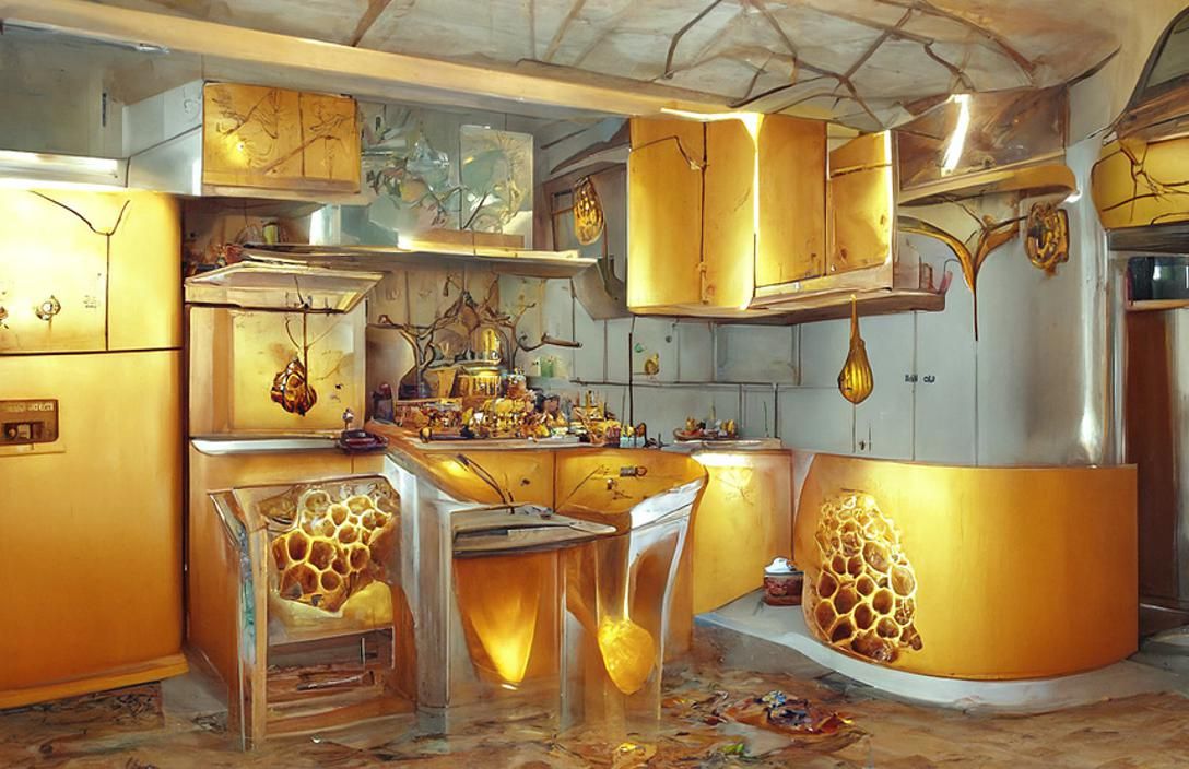 From Soda_Kahn's Honey-core series: kitchen spinoff. Running low on honey! XD