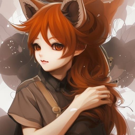 Anime girls, original characters, fantasy girl, fox girl, foxy ears,  looking at viewer, HD phone wallpaper | Peakpx