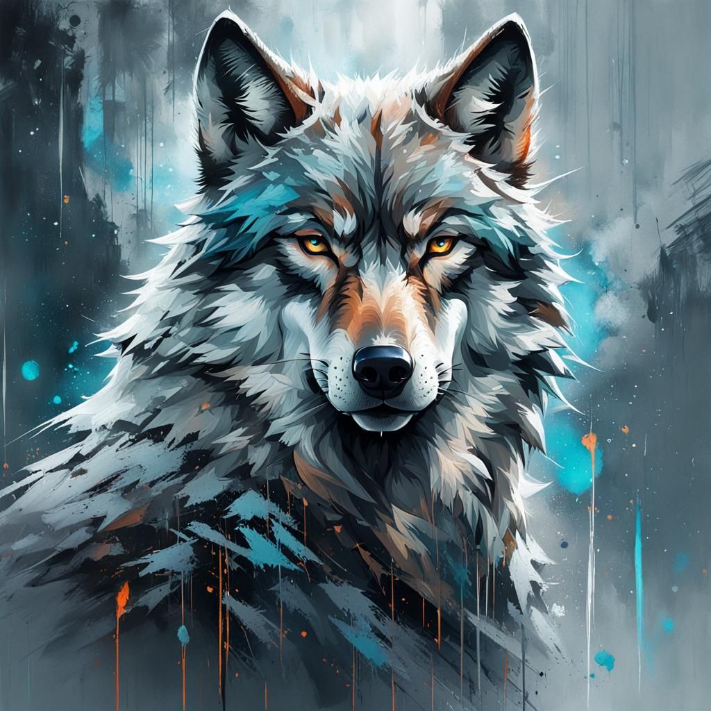 Wolf - AI Generated Artwork - NightCafe Creator