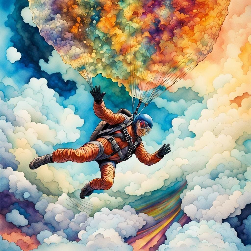 Skydiving from space