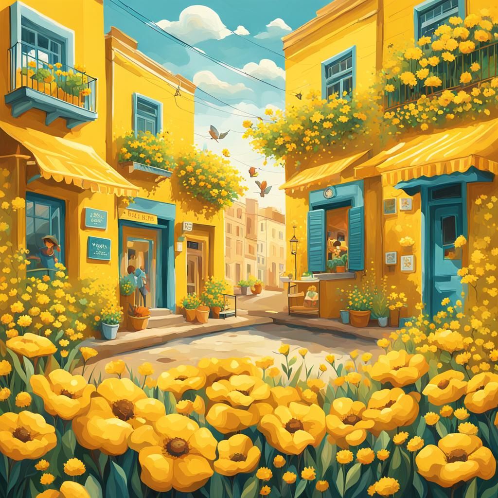 Yellow City  by @Lefteris Michael