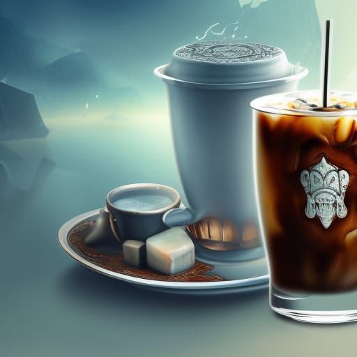 Thai iced coffee mug