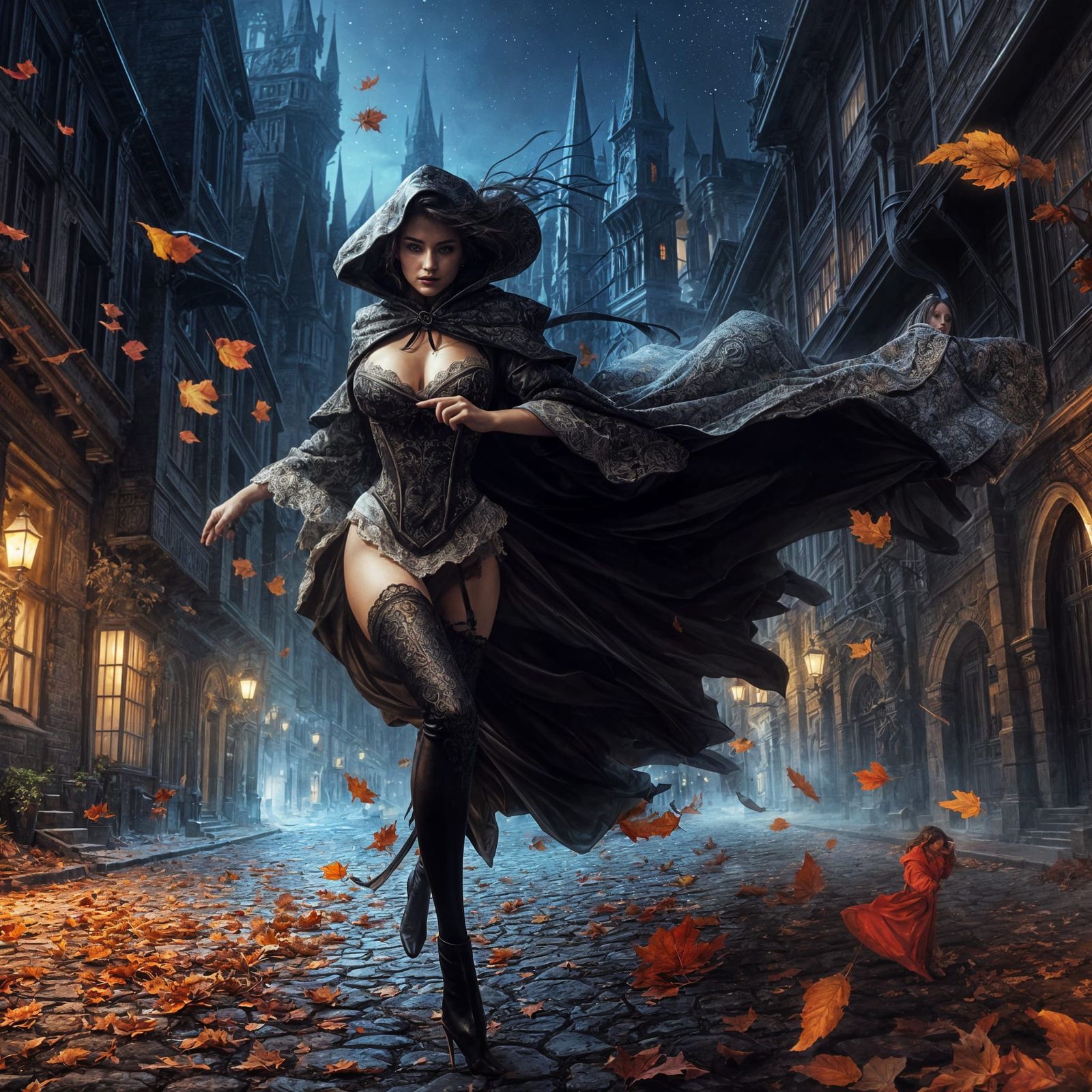 Courtesan Fleeing the Scene