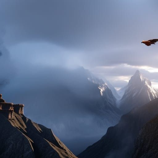 an Eagle in the sky