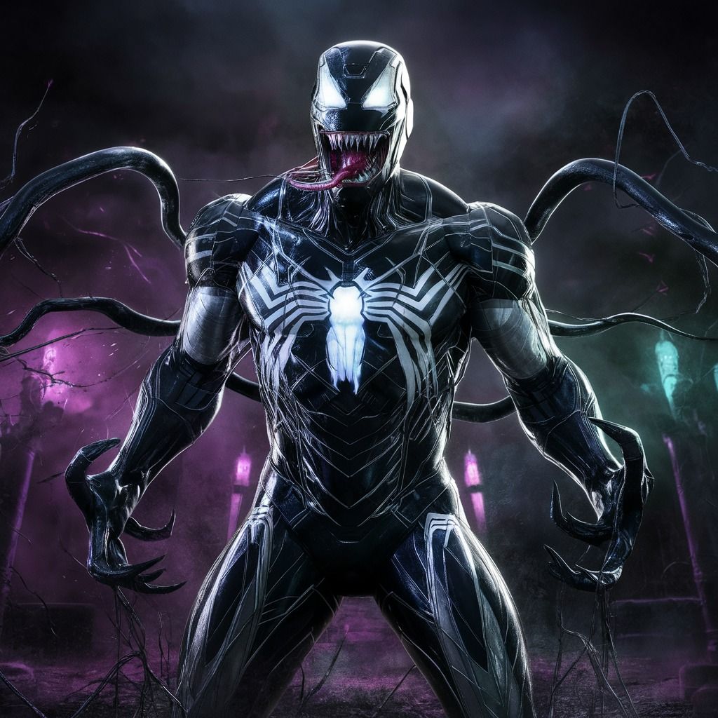 iron man as venom - AI Generated Artwork - NightCafe Creator