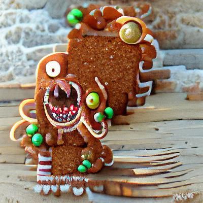 Holiday Gingerbread Monster