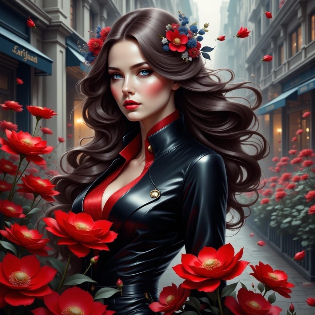 <lora:LoveFlowersFlux:1.0>  