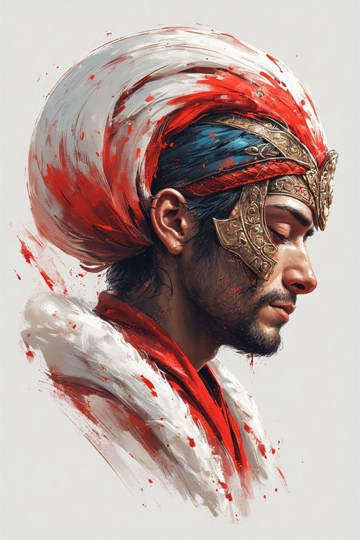 Ethereal Royal Portrait in Waterhouse Style