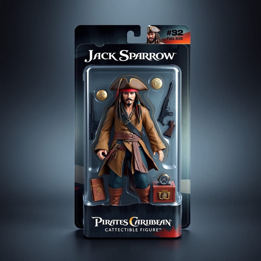 Captain Jack Sparrow Collectible Figure  by @EllaMoonDesign