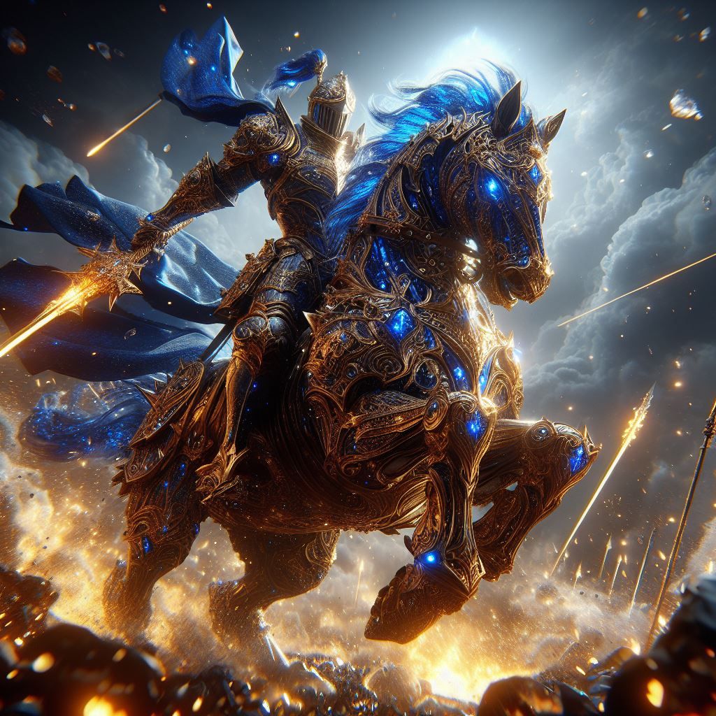 Sapphire and Gold Knight
