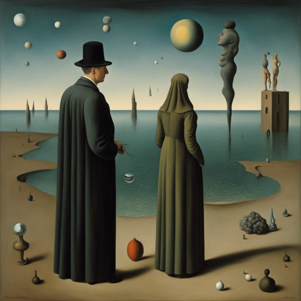 Mann am Meer, wartend auf Nichts <lora:Surreal:1.0> 