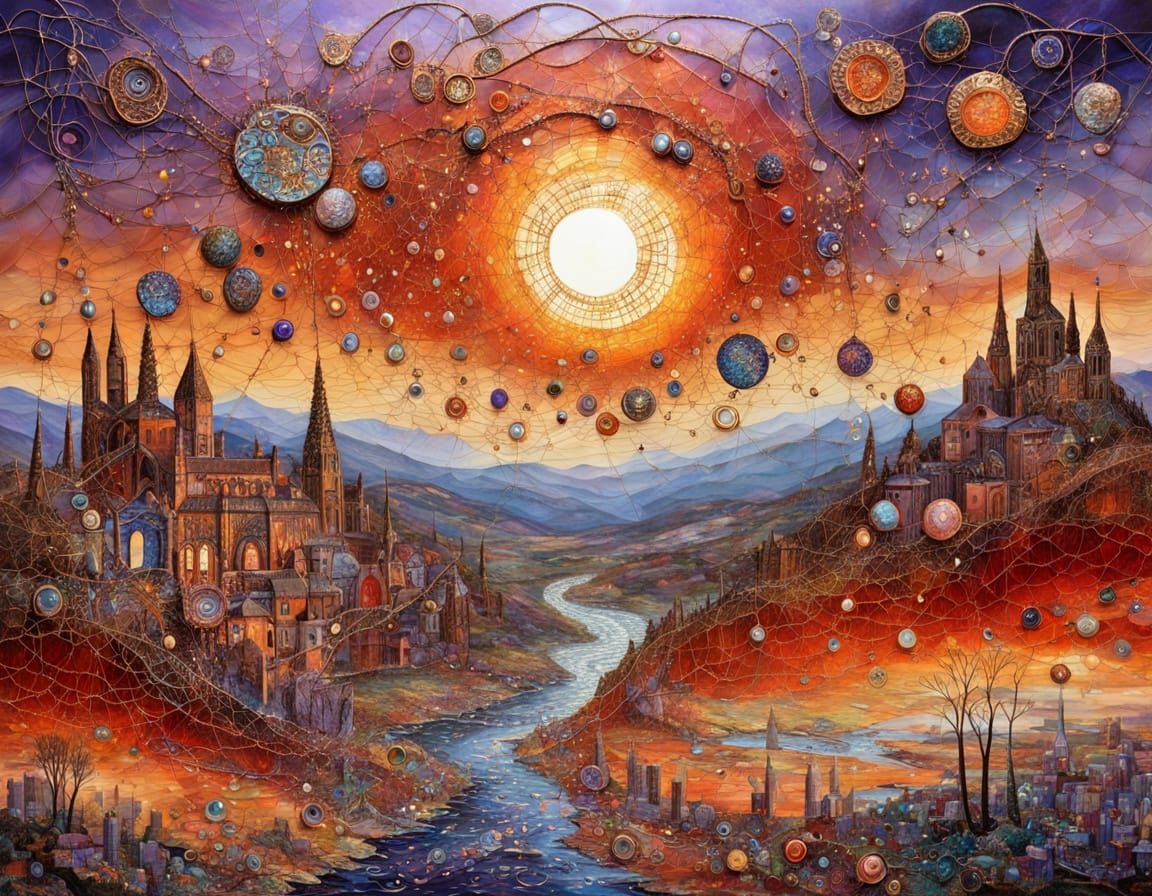 Threads at Sunset!  No-Theme Thursday Daily Challenge #1071: Sep 17, 2025  by @ArtMew94