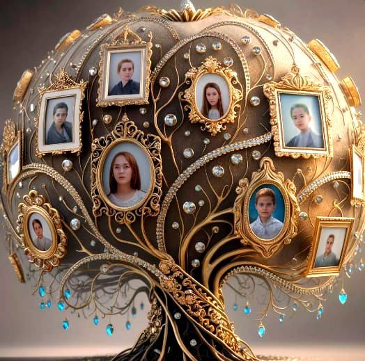 Family Gemstone Tree