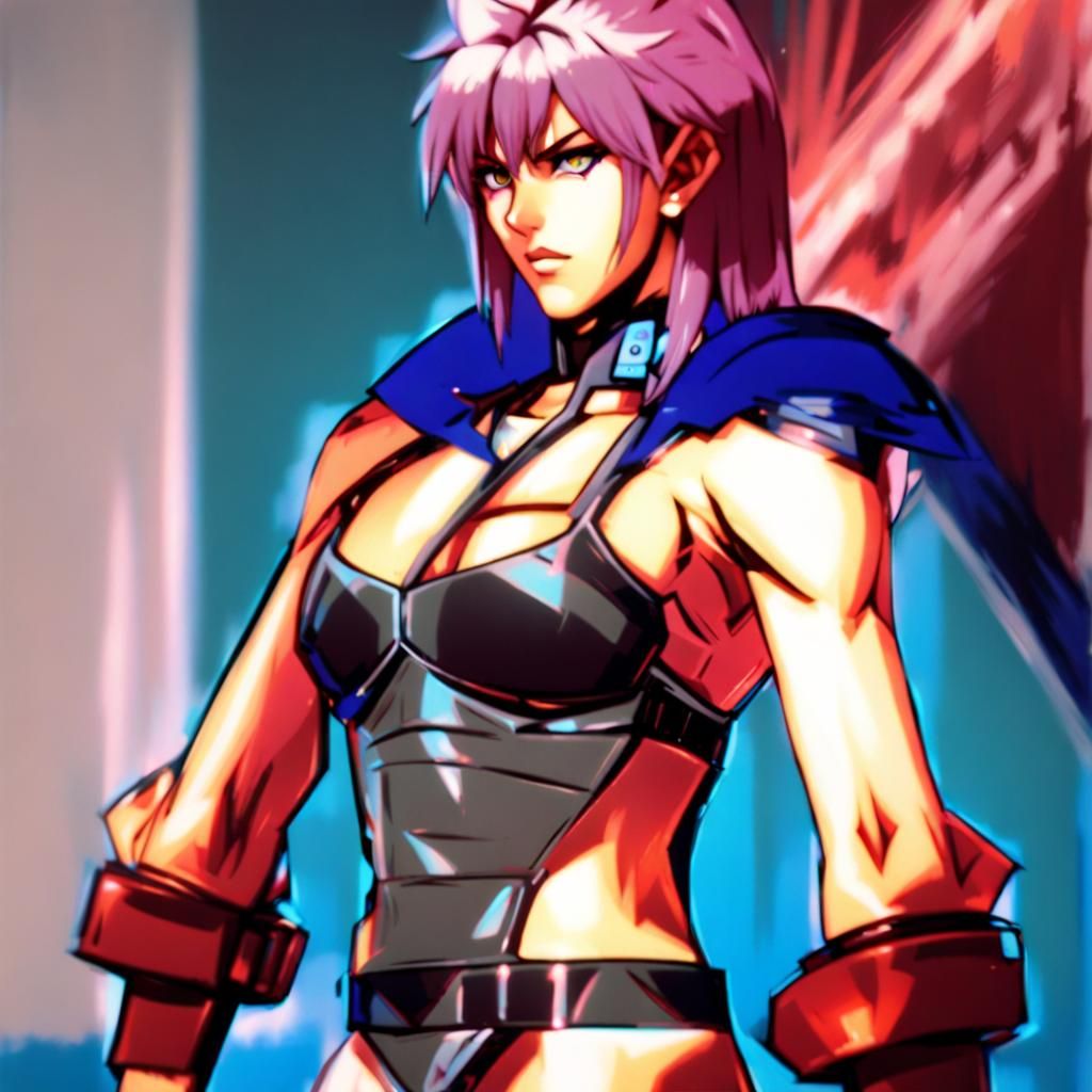 Christa Envall as a Battle Arena Toshinden Video Game Charac...