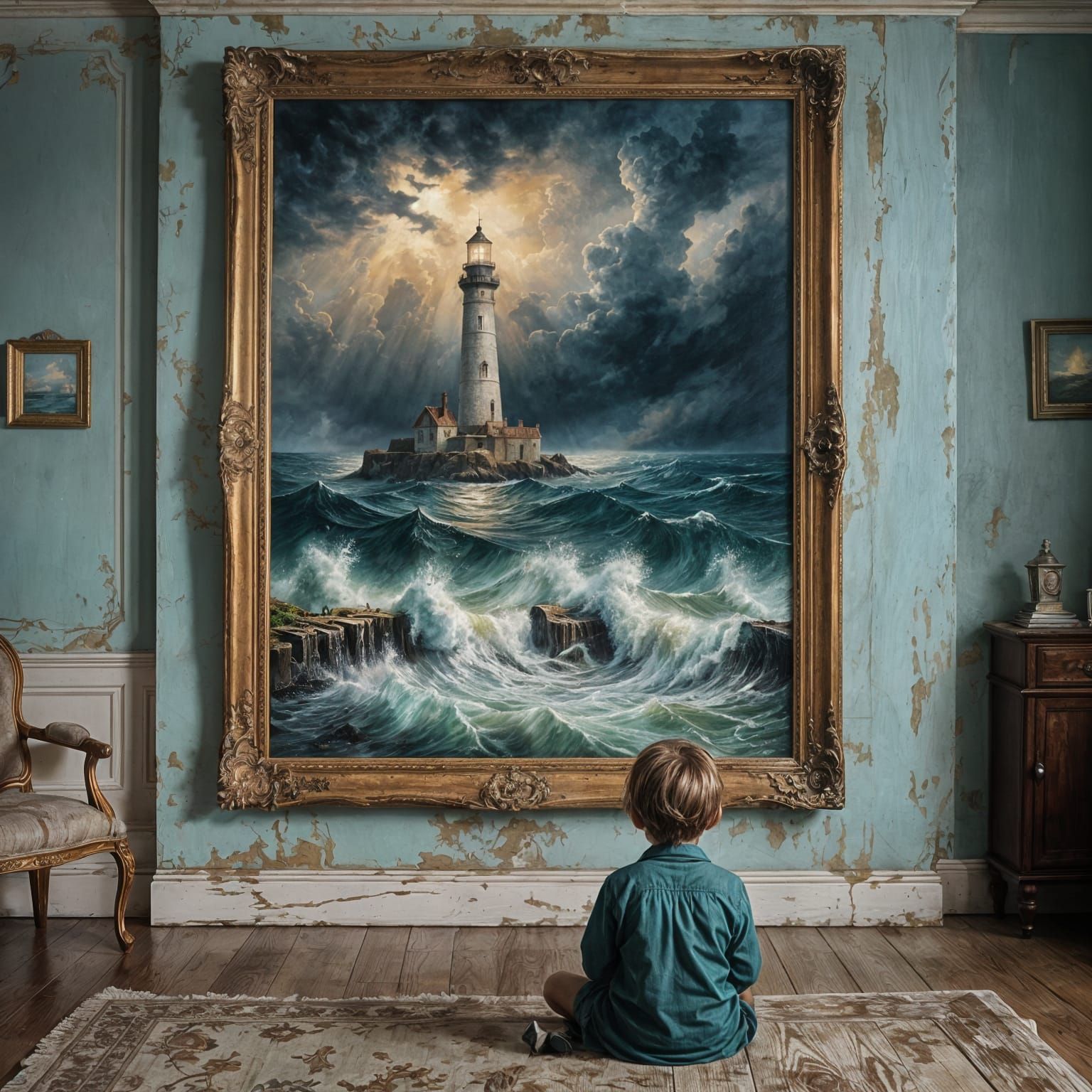 The Boy and The Lighthouse   by @David Gotet