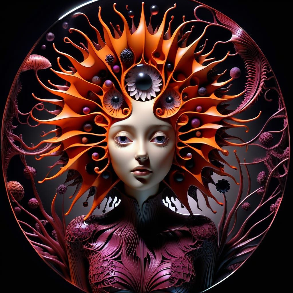 Undersea alien girl.