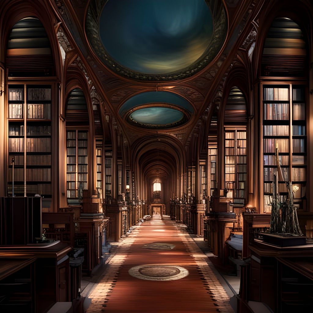 The Grand Library - AI Generated Artwork - NightCafe Creator