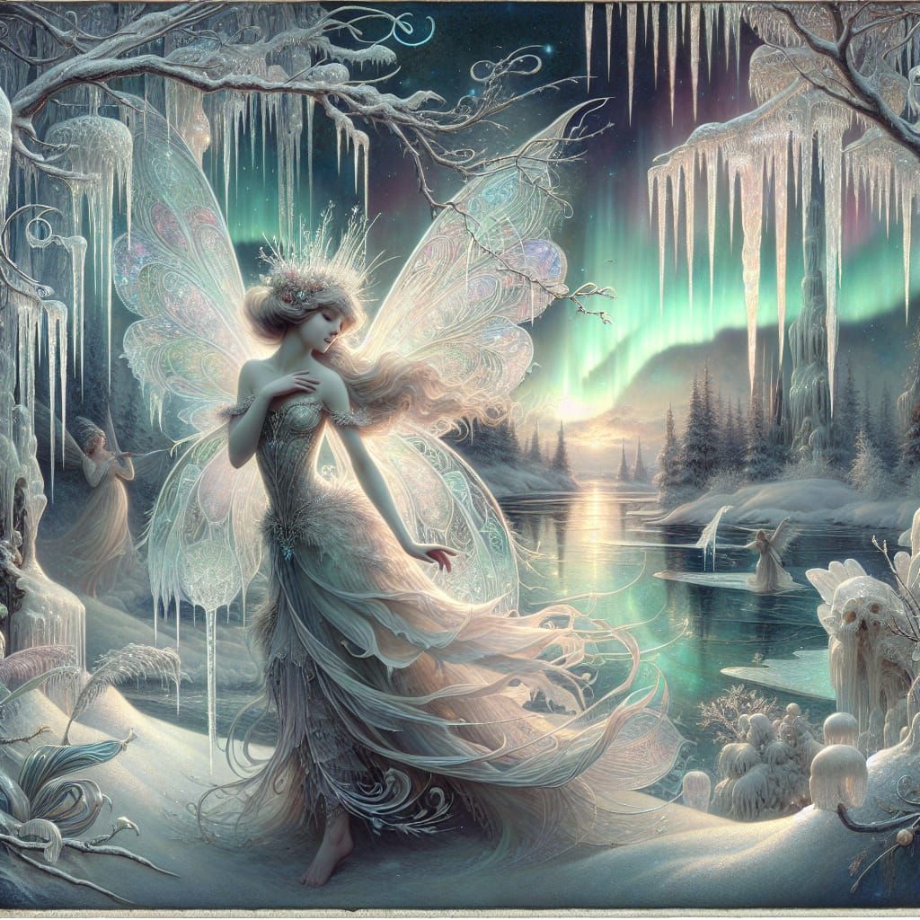 Ice Fairy - AI Generated Artwork - NightCafe Creator