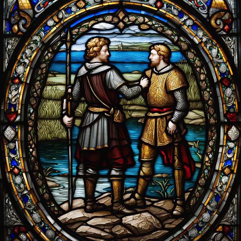 Medieval stained glass