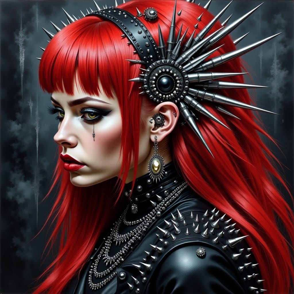 Redhead with spikes