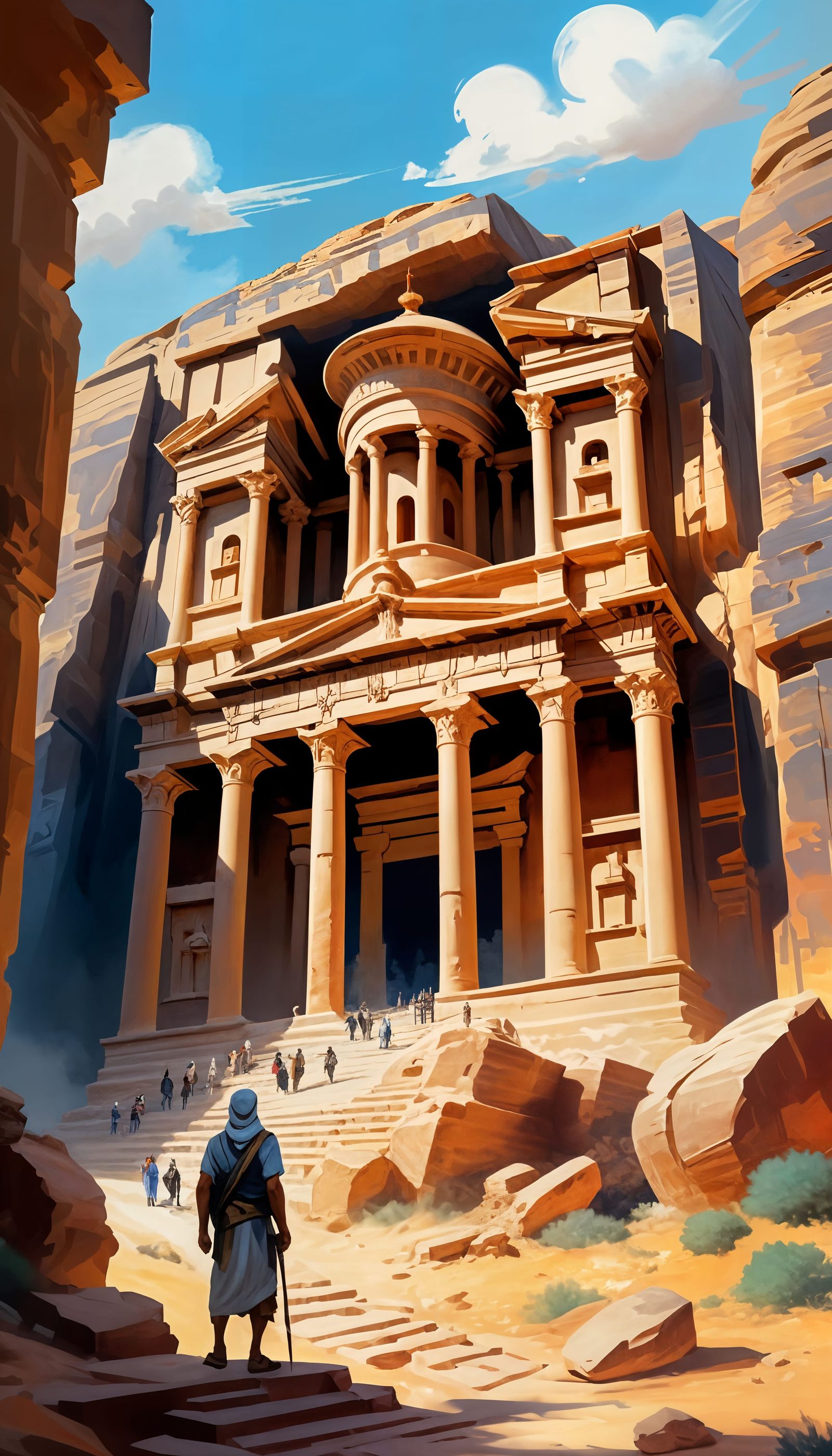 Arrival at Petra  by @Kenbert