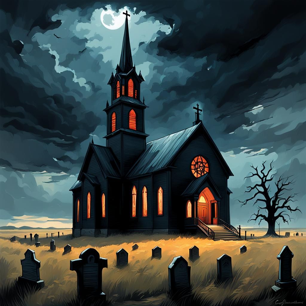 the haunted church on the prairie