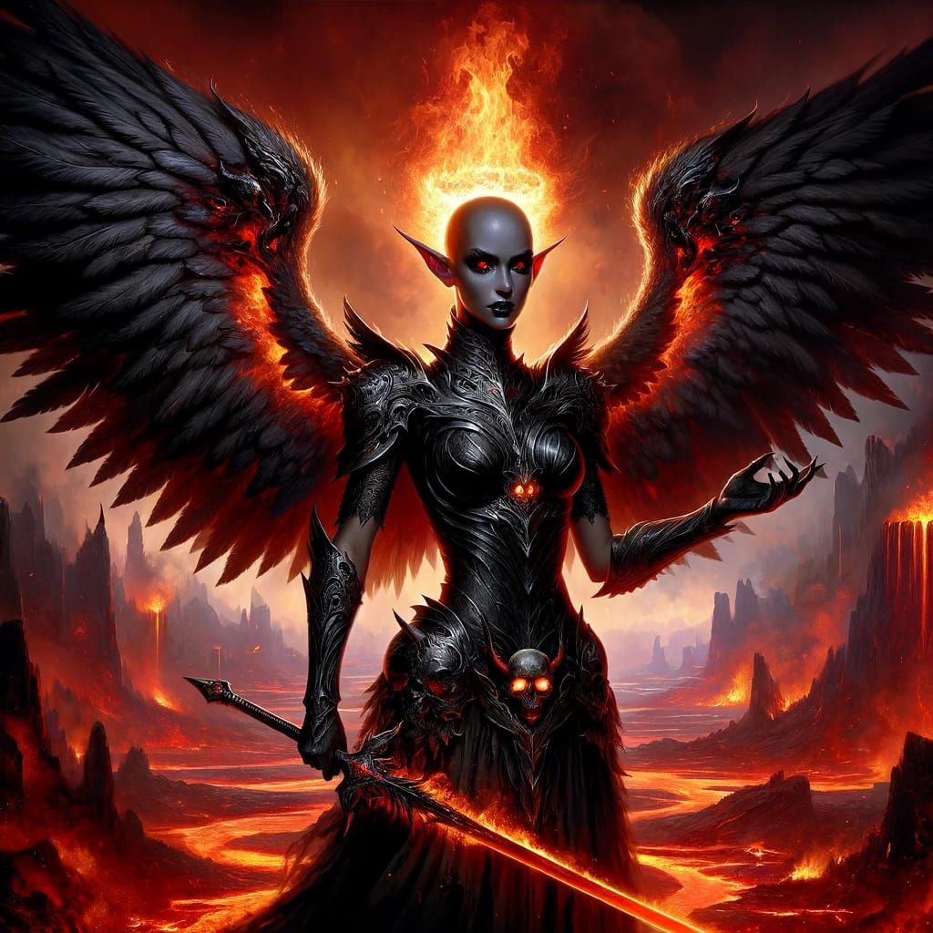 Zariel ruler of Avernus, the first layer of hell
