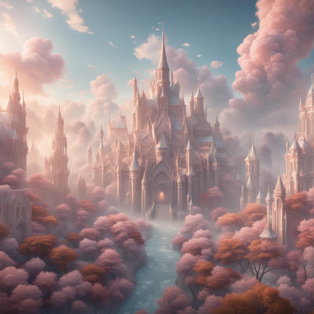 The soft muted pastel coloring of heaven  by @Jaib