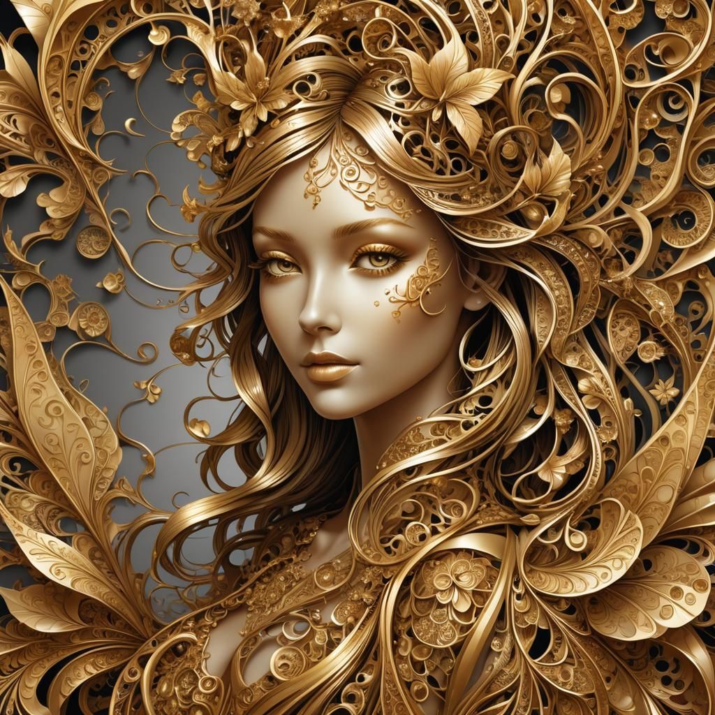 Golden fairy - AI Generated Artwork - NightCafe Creator