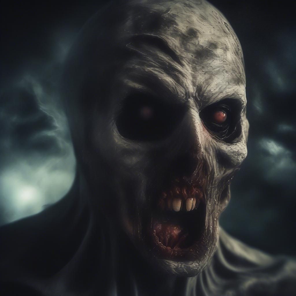 Very scary bad dream horror art creation of my pure evil original character ultimar himself