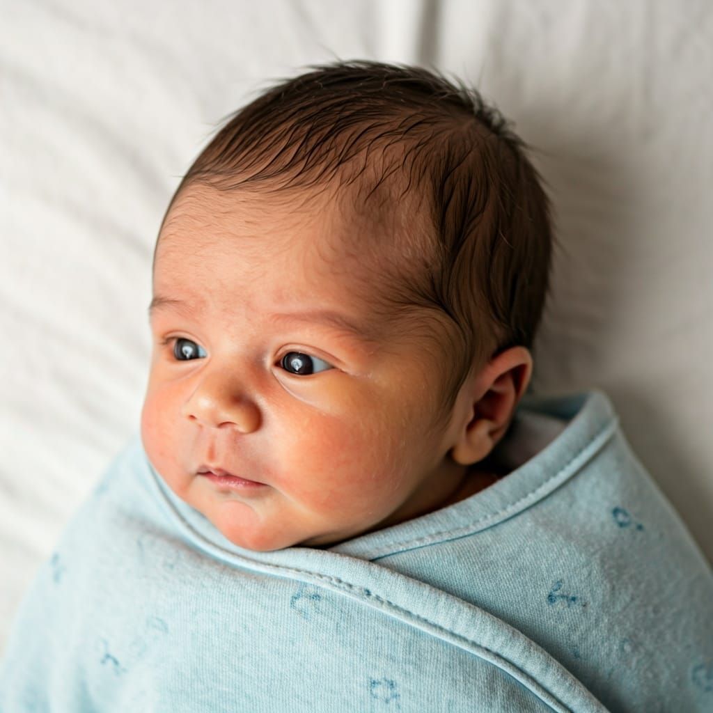 Precious Newborn Baby Close-Up