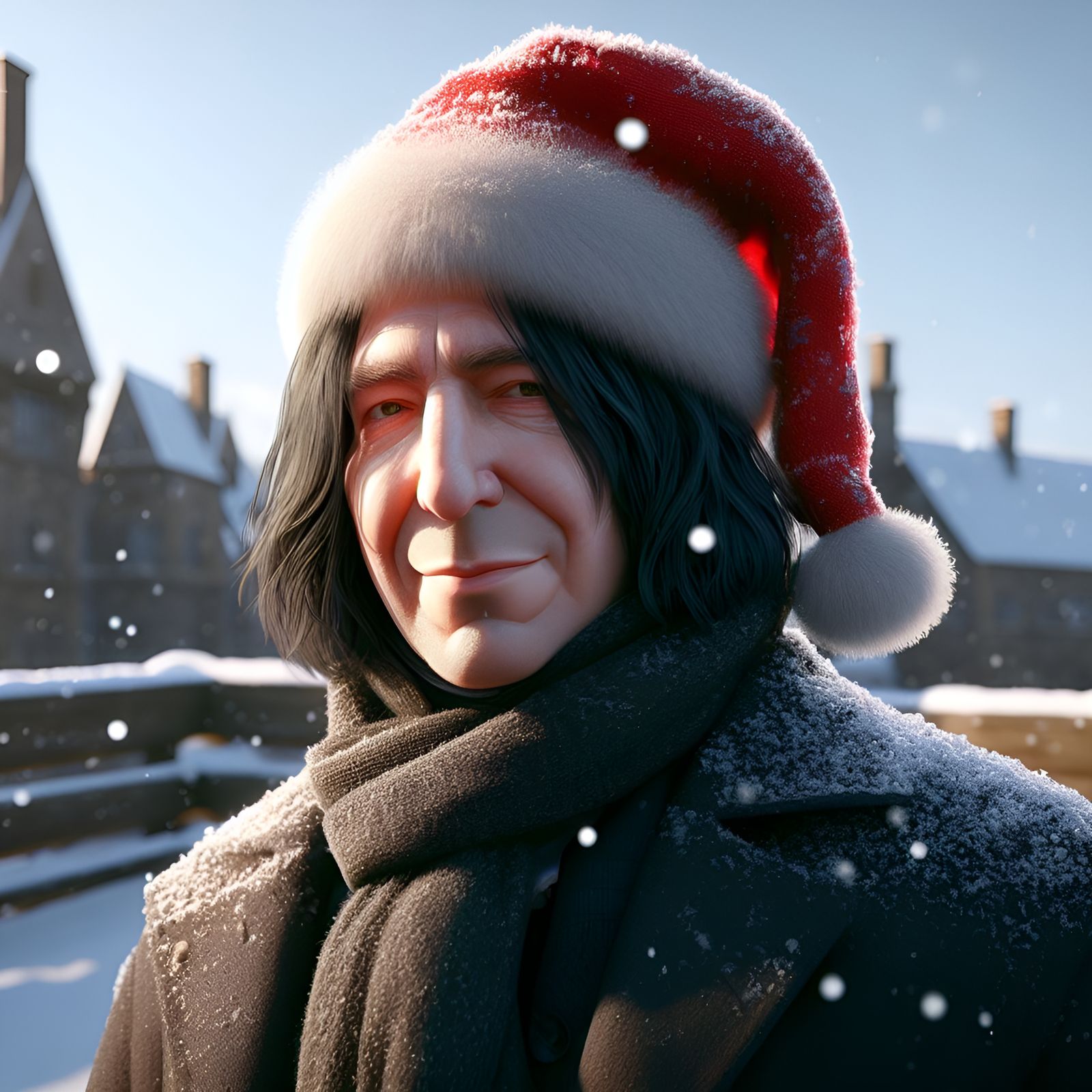 Even Slytherin know how to have a little Christmas fun.