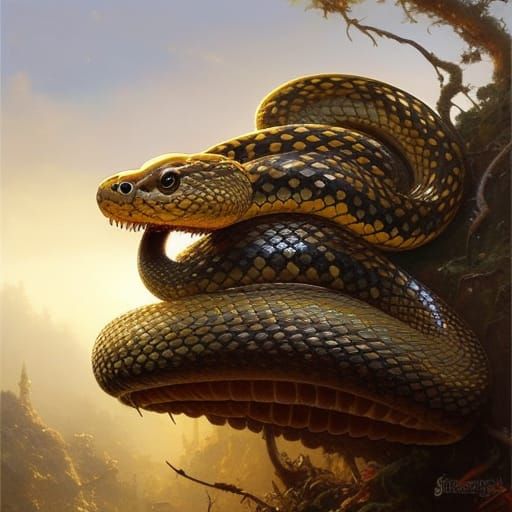 Cobra Snakes - AI Generated Artwork - NightCafe Creator