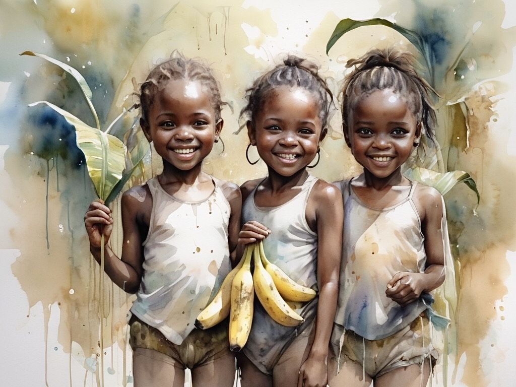 3 petites Africaines